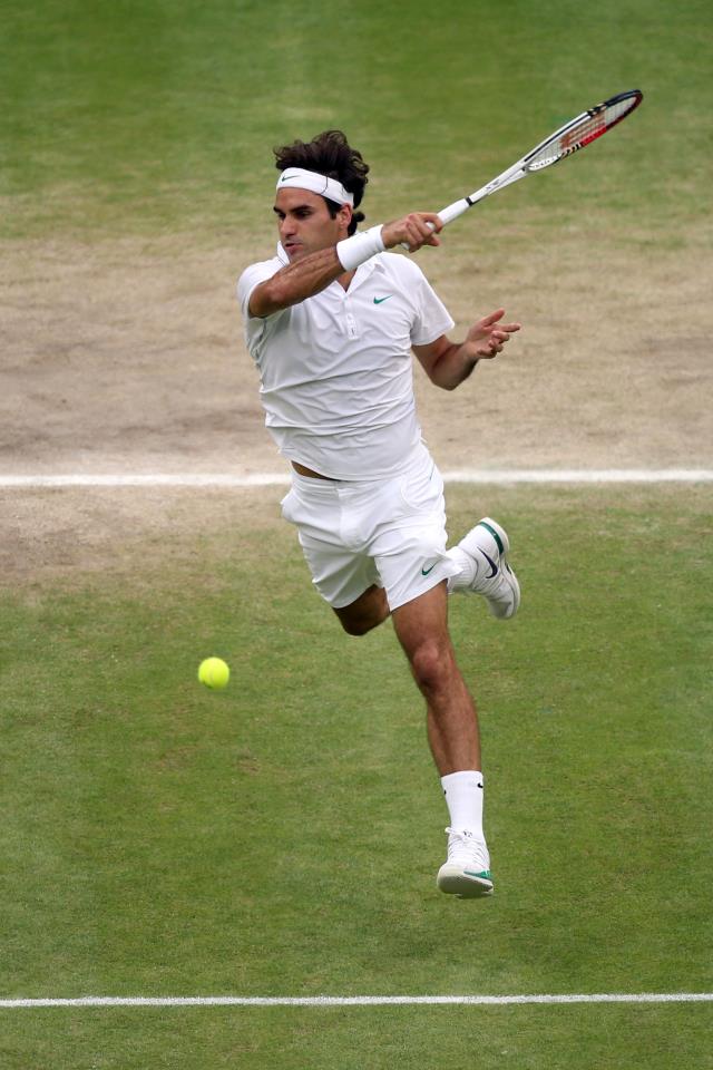 Roger Federer a la main verte!!!