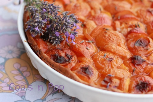 Tarte abricot lavande pour culinoversion