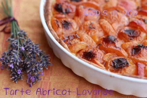 Tarte abricot lavande pour culinoversion