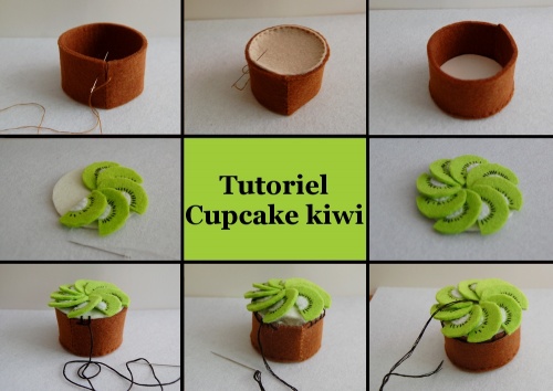 cupcake kiwi tutoriel
