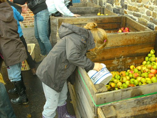 Fabrication du jus de pommes ce vendredi 14 octobre