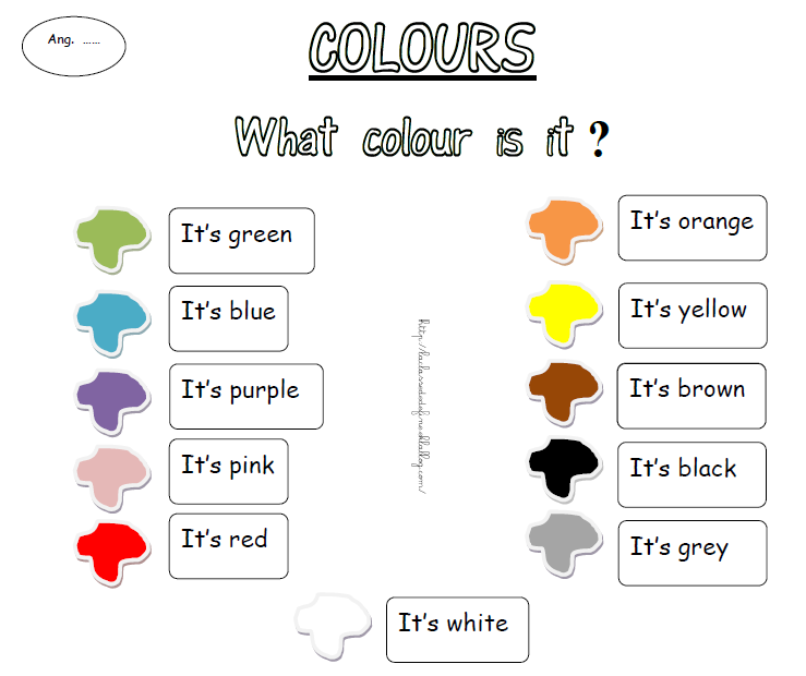 couleurs en anglais