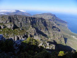 Falaises et littoral du parc national de Table Mountain