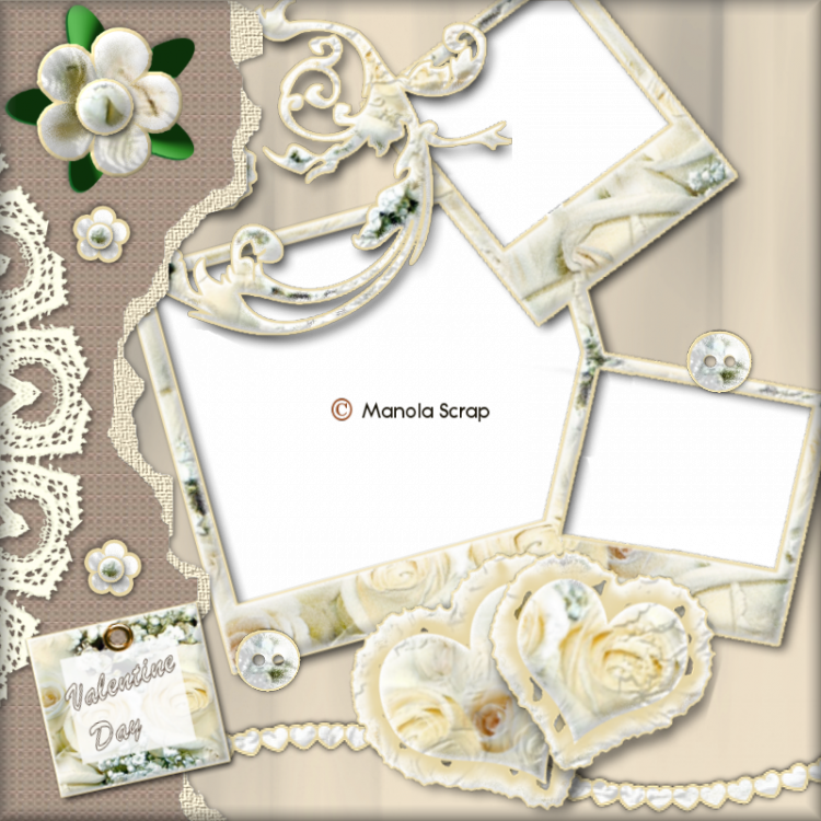 Kits roses blanches 
