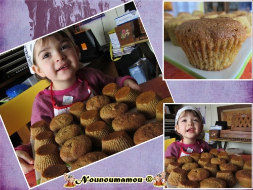 Muffins aux amandes et au jus de clémentines